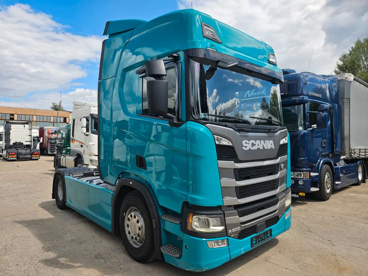 Scania R500 Standard-Turquoise-Standklima-Big NAVI-Hydr - Vetopöytäauto: kuva Scania R500 Standard-Turquoise-Standklima-Big NAVI-Hydr - Vetopöytäauto Scania R500 Standard-Turquoise-Standklima-Big NAVI-Hydr - Vetopöytäauto: kuva Scania R500 Standard-Turquoise-Standklima-Big NAVI-Hydr - Vetopöytäauto