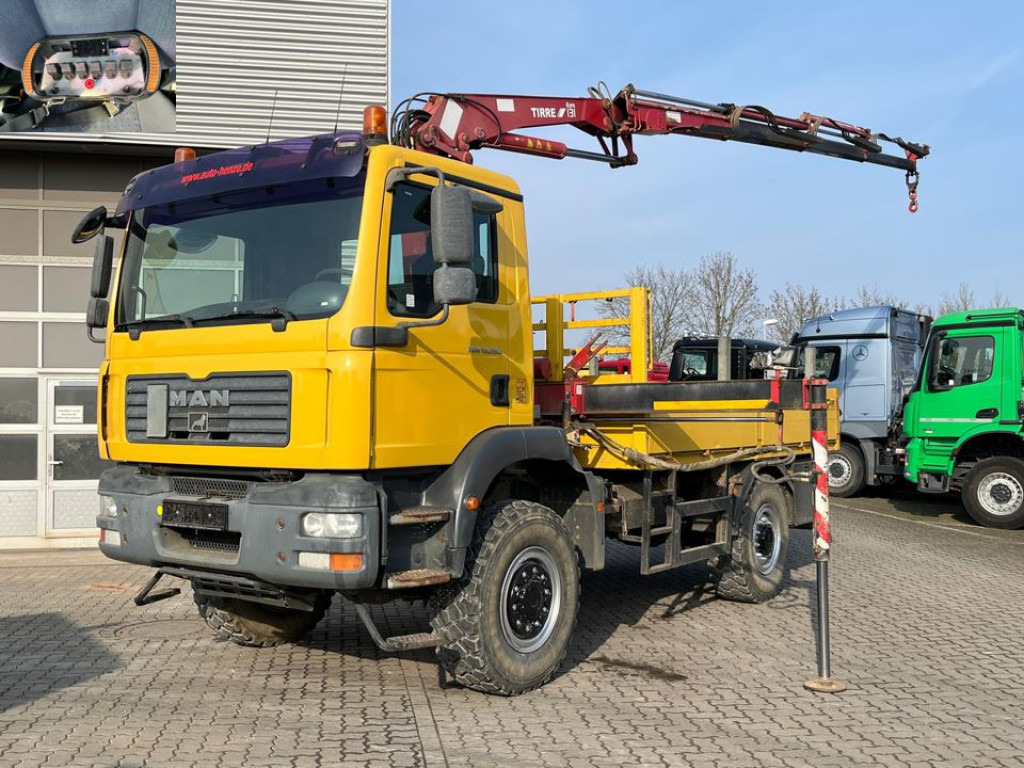 MAN TG-M 18.280 4x4 Pritsche Kran Singelreifen Funkfernbedienung - Lava-kuorma-auto, Nosturiauto: kuva MAN TG-M 18.280 4x4 Pritsche Kran Singelreifen Funkfernbedienung - Lava-kuorma-auto, Nosturiauto MAN TG-M 18.280 4x4 Pritsche Kran Singelreifen Funkfernbedienung - Lava-kuorma-auto, Nosturiauto: kuva MAN TG-M 18.280 4x4 Pritsche Kran Singelreifen Funkfernbedienung - Lava-kuorma-auto, Nosturiauto
