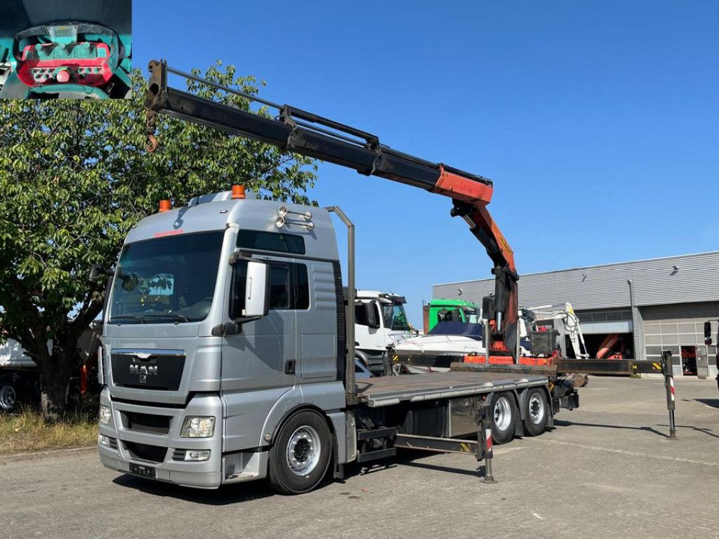 MAN TG-X 26.400 6x2 Pritsche Heckkran Palfinger 3400 - Lava-kuorma-auto, Nosturiauto: kuva MAN TG-X 26.400 6x2 Pritsche Heckkran Palfinger 3400 - Lava-kuorma-auto, Nosturiauto MAN TG-X 26.400 6x2 Pritsche Heckkran Palfinger 3400 - Lava-kuorma-auto, Nosturiauto: kuva MAN TG-X 26.400 6x2 Pritsche Heckkran Palfinger 3400 - Lava-kuorma-auto, Nosturiauto