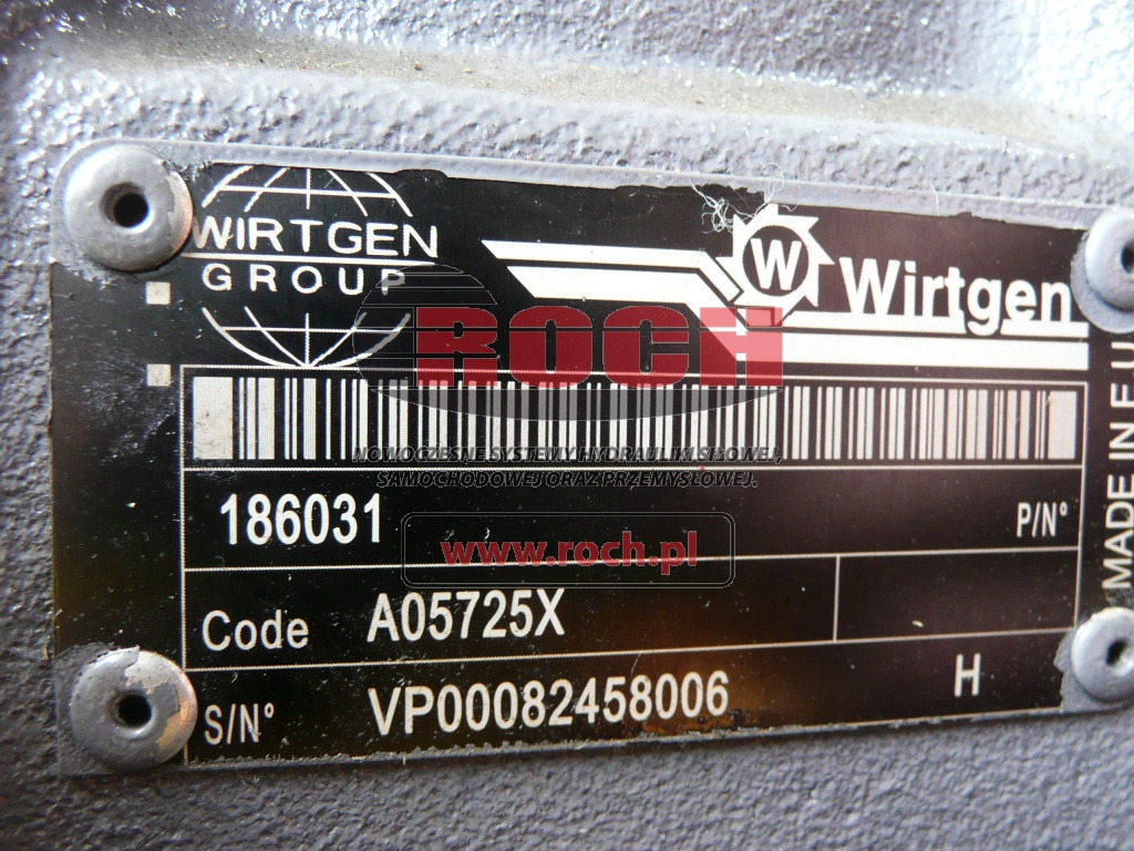 WIRTGEN 186031 A05725X - Hydraulimoottori: kuva WIRTGEN 186031 A05725X - Hydraulimoottori WIRTGEN 186031 A05725X - Hydraulimoottori: kuva WIRTGEN 186031 A05725X - Hydraulimoottori