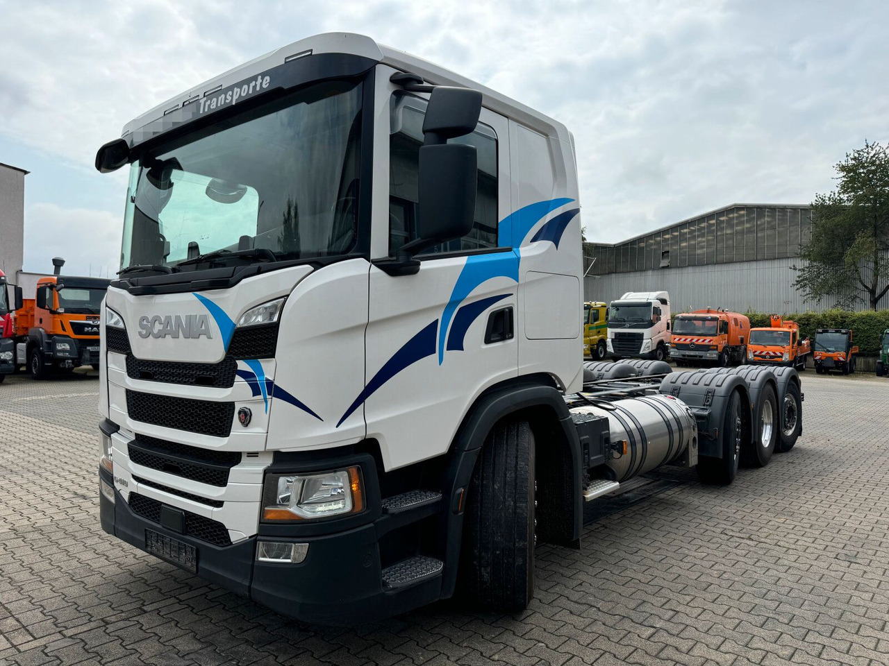 Scania G 410 B8x2*6 NB LNG Fahrgestell Nebenantrieb - Kuorma-auto alusta, Nosturiauto: kuva Scania G 410 B8x2*6 NB LNG Fahrgestell Nebenantrieb - Kuorma-auto alusta, Nosturiauto Scania G 410 B8x2*6 NB LNG Fahrgestell Nebenantrieb - Kuorma-auto alusta, Nosturiauto: kuva Scania G 410 B8x2*6 NB LNG Fahrgestell Nebenantrieb - Kuorma-auto alusta, Nosturiauto