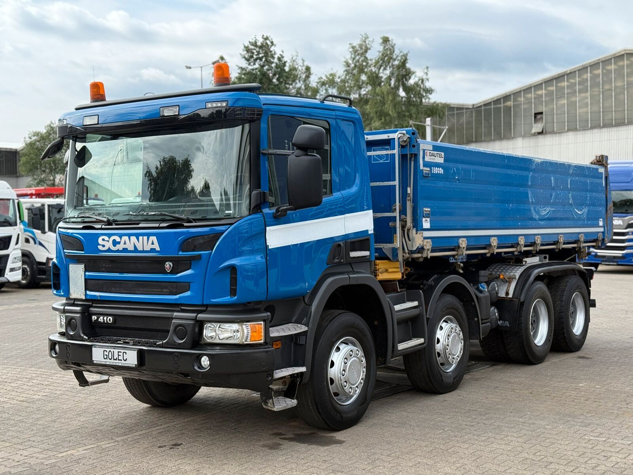 Kippiauto kuorma-auto Scania P 410 8x4 Dreiseitenkipper DAUTEL: kuva Kippiauto kuorma-auto Scania P 410 8x4 Dreiseitenkipper DAUTEL