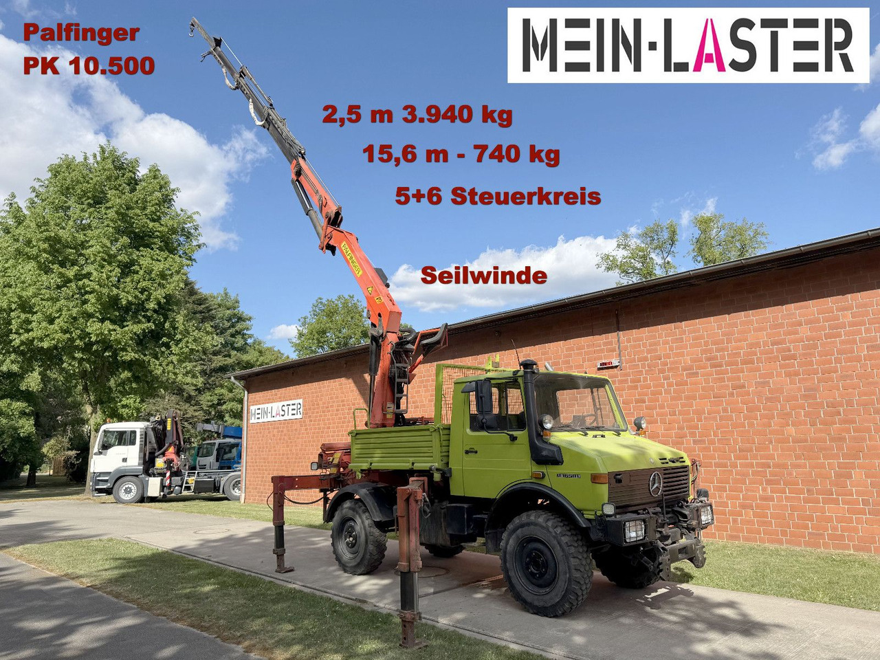 Unimog U 1650 PK 10500 Kran 15 m max. 3,9 t Seilwinde - Nosturiauto: kuva Unimog U 1650 PK 10500 Kran 15 m max. 3,9 t Seilwinde - Nosturiauto Unimog U 1650 PK 10500 Kran 15 m max. 3,9 t Seilwinde - Nosturiauto: kuva Unimog U 1650 PK 10500 Kran 15 m max. 3,9 t Seilwinde - Nosturiauto