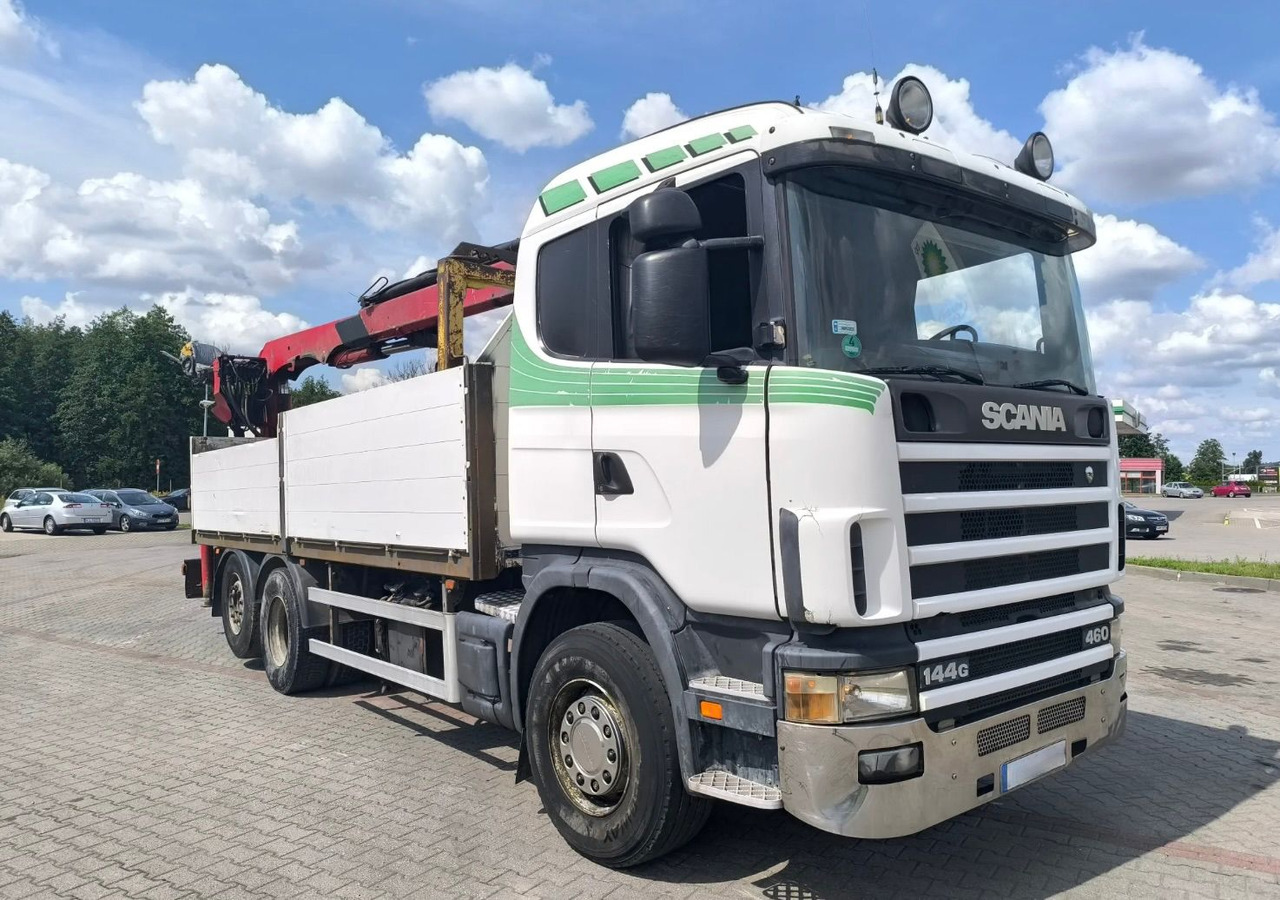 SCANIA 144.460 - Lava-kuorma-auto, Nosturiauto: kuva SCANIA 144.460 - Lava-kuorma-auto, Nosturiauto SCANIA 144.460 - Lava-kuorma-auto, Nosturiauto: kuva SCANIA 144.460 - Lava-kuorma-auto, Nosturiauto