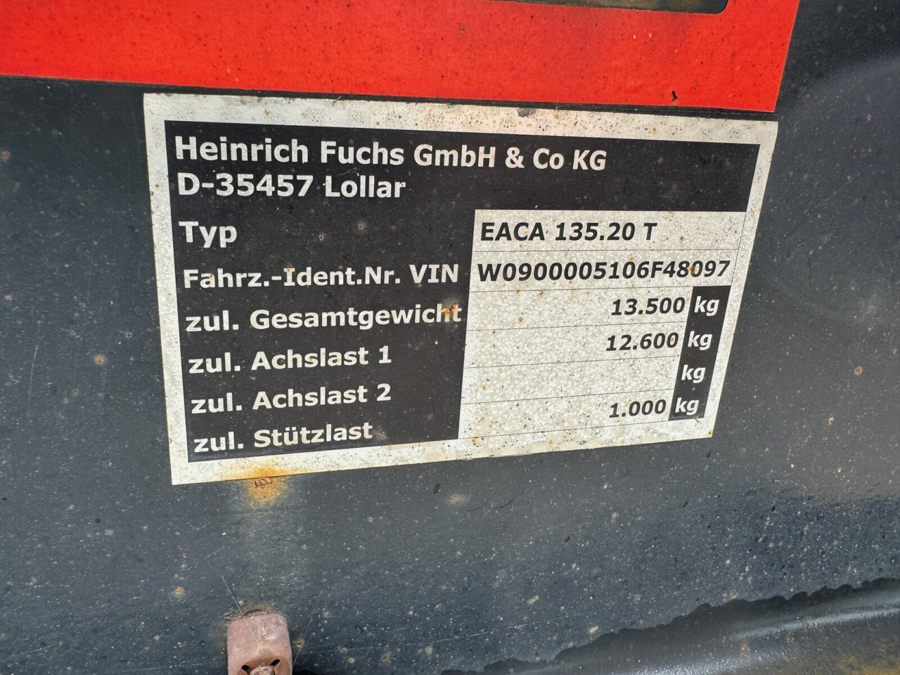 EACA 135.20 T FUCHS EACA 135.20 T, Absetzanhänger für 1 Mulde - Vaihtolavaperävaunu/ Nostovarsi vaihtolavaperävaunu: kuva EACA 135.20 T FUCHS EACA 135.20 T, Absetzanhänger für 1 Mulde - Vaihtolavaperävaunu/ Nostovarsi vaihtolavaperävaunu EACA 135.20 T FUCHS EACA 135.20 T, Absetzanhänger für 1 Mulde - Vaihtolavaperävaunu/ Nostovarsi vaihtolavaperävaunu: kuva EACA 135.20 T FUCHS EACA 135.20 T, Absetzanhänger für 1 Mulde - Vaihtolavaperävaunu/ Nostovarsi vaihtolavaperävaunu