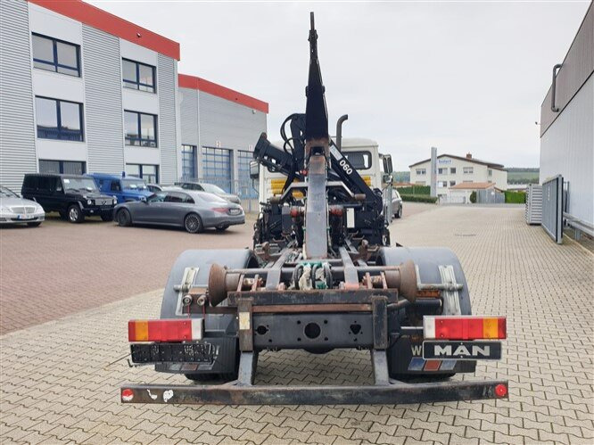 Koukkulava kuorma-auto, Nosturiauto MAN 14.152 F 4x2 BB 14.152 F 4x2 BB mit Kran Hiab 060-2: kuva Koukkulava kuorma-auto, Nosturiauto MAN 14.152 F 4x2 BB 14.152 F 4x2 BB mit Kran Hiab 060-2