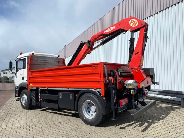 Nosturiauto, Lava-kuorma-auto MAN TGA 18.400 4x2 BL TGA 18.400 4x2 BL Pritsche Heckkran PM17523: kuva Nosturiauto, Lava-kuorma-auto MAN TGA 18.400 4x2 BL TGA 18.400 4x2 BL Pritsche Heckkran PM17523