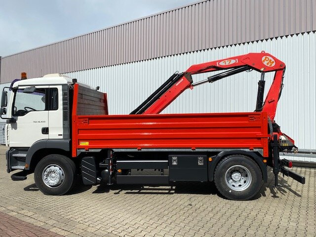 Nosturiauto, Lava-kuorma-auto MAN TGA 18.400 4x2 BL TGA 18.400 4x2 BL Pritsche Heckkran PM17523: kuva Nosturiauto, Lava-kuorma-auto MAN TGA 18.400 4x2 BL TGA 18.400 4x2 BL Pritsche Heckkran PM17523