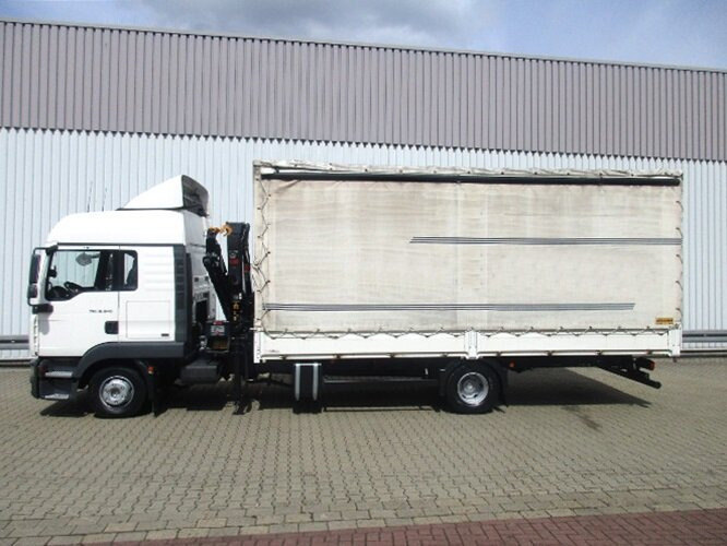 Nosturiauto, Pressukapelli kuorma-auto MAN TGL 12.240 BL 4x2 TGL 12.240BL 4x2, mit Kran Hiab 088 mit Funk: kuva Nosturiauto, Pressukapelli kuorma-auto MAN TGL 12.240 BL 4x2 TGL 12.240BL 4x2, mit Kran Hiab 088 mit Funk