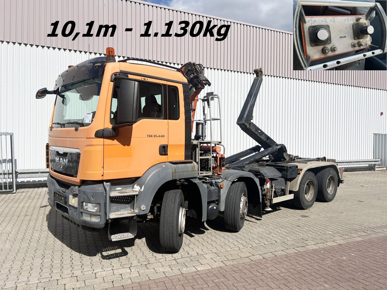 MAN TGS 35.440 8x4 BL TGS 35.440 8x4 BL, Meiller 19.62, Atlas Kran 135.2-A3, Funk - Koukkulava kuorma-auto, Nosturiauto: kuva MAN TGS 35.440 8x4 BL TGS 35.440 8x4 BL, Meiller 19.62, Atlas Kran 135.2-A3, Funk - Koukkulava kuorma-auto, Nosturiauto MAN TGS 35.440 8x4 BL TGS 35.440 8x4 BL, Meiller 19.62, Atlas Kran 135.2-A3, Funk - Koukkulava kuorma-auto, Nosturiauto: kuva MAN TGS 35.440 8x4 BL TGS 35.440 8x4 BL, Meiller 19.62, Atlas Kran 135.2-A3, Funk - Koukkulava kuorma-auto, Nosturiauto