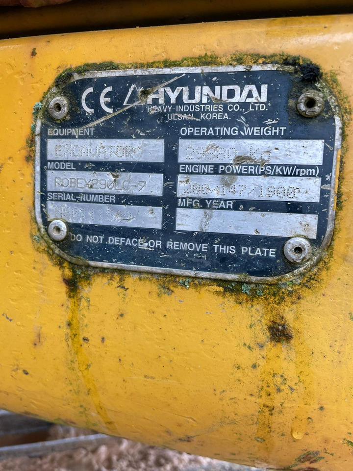 Kaivuri Hyndai Robex 290 LC-7: kuva Kaivuri Hyndai Robex 290 LC-7