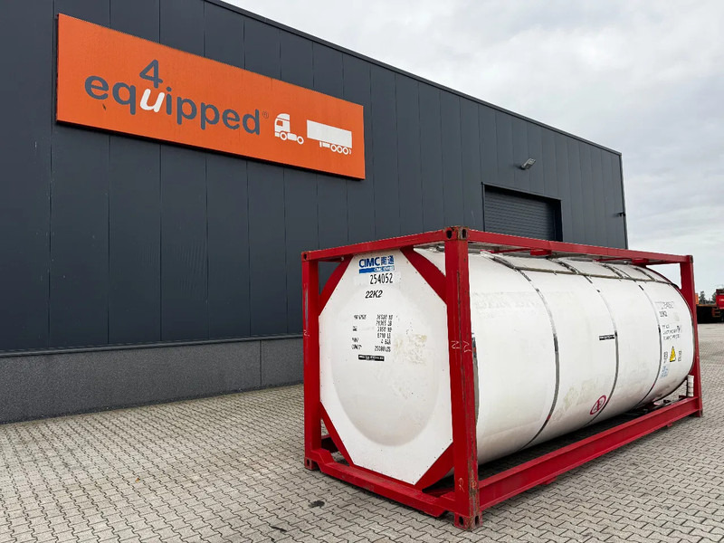 CIMC 20FT ISO, 25.080L / 1-COMP / 3 BAFFELS / T12 / 4 manholes / ADR valid until 02/2027 - Varastosäiliö: kuva CIMC 20FT ISO, 25.080L / 1-COMP / 3 BAFFELS / T12 / 4 manholes / ADR valid until 02/2027 - Varastosäiliö CIMC 20FT ISO, 25.080L / 1-COMP / 3 BAFFELS / T12 / 4 manholes / ADR valid until 02/2027 - Varastosäiliö: kuva CIMC 20FT ISO, 25.080L / 1-COMP / 3 BAFFELS / T12 / 4 manholes / ADR valid until 02/2027 - Varastosäiliö