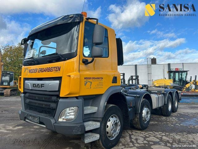 DAF CF 450/Abrollkipper HYVA 30-67-S 30TON/Lenkachse - Koukkulava kuorma-auto: kuva DAF CF 450/Abrollkipper HYVA 30-67-S 30TON/Lenkachse - Koukkulava kuorma-auto DAF CF 450/Abrollkipper HYVA 30-67-S 30TON/Lenkachse - Koukkulava kuorma-auto: kuva DAF CF 450/Abrollkipper HYVA 30-67-S 30TON/Lenkachse - Koukkulava kuorma-auto