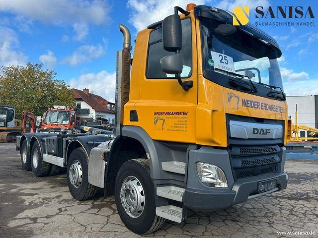 DAF CF 450/Abrollkipper HYVA 30-67-S 30TON/Lenkachse - Koukkulava kuorma-auto: kuva DAF CF 450/Abrollkipper HYVA 30-67-S 30TON/Lenkachse - Koukkulava kuorma-auto DAF CF 450/Abrollkipper HYVA 30-67-S 30TON/Lenkachse - Koukkulava kuorma-auto: kuva DAF CF 450/Abrollkipper HYVA 30-67-S 30TON/Lenkachse - Koukkulava kuorma-auto
