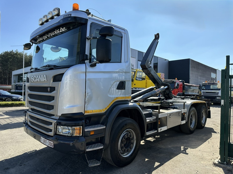 Scania G450 6x4 HOOKLIFT / HAAKSYSTEEM AJK 20T - 5760mm - 3m90 WB - HUB REDUCTION / STEEL SUSPENSION - EURO 6 - BE TRUCK - Koukkulava kuorma-auto: kuva Scania G450 6x4 HOOKLIFT / HAAKSYSTEEM AJK 20T - 5760mm - 3m90 WB - HUB REDUCTION / STEEL SUSPENSION - EURO 6 - BE TRUCK - Koukkulava kuorma-auto Scania G450 6x4 HOOKLIFT / HAAKSYSTEEM AJK 20T - 5760mm - 3m90 WB - HUB REDUCTION / STEEL SUSPENSION - EURO 6 - BE TRUCK - Koukkulava kuorma-auto: kuva Scania G450 6x4 HOOKLIFT / HAAKSYSTEEM AJK 20T - 5760mm - 3m90 WB - HUB REDUCTION / STEEL SUSPENSION - EURO 6 - BE TRUCK - Koukkulava kuorma-auto