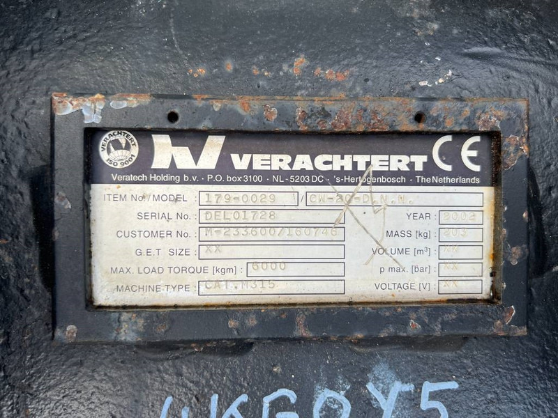 Pikaliitin - Rakennuskoneet Verachtert CW20 - M316C: kuva Pikaliitin - Rakennuskoneet Verachtert CW20 - M316C Pikaliitin - Rakennuskoneet Verachtert CW20 - M316C: kuva Pikaliitin - Rakennuskoneet Verachtert CW20 - M316C