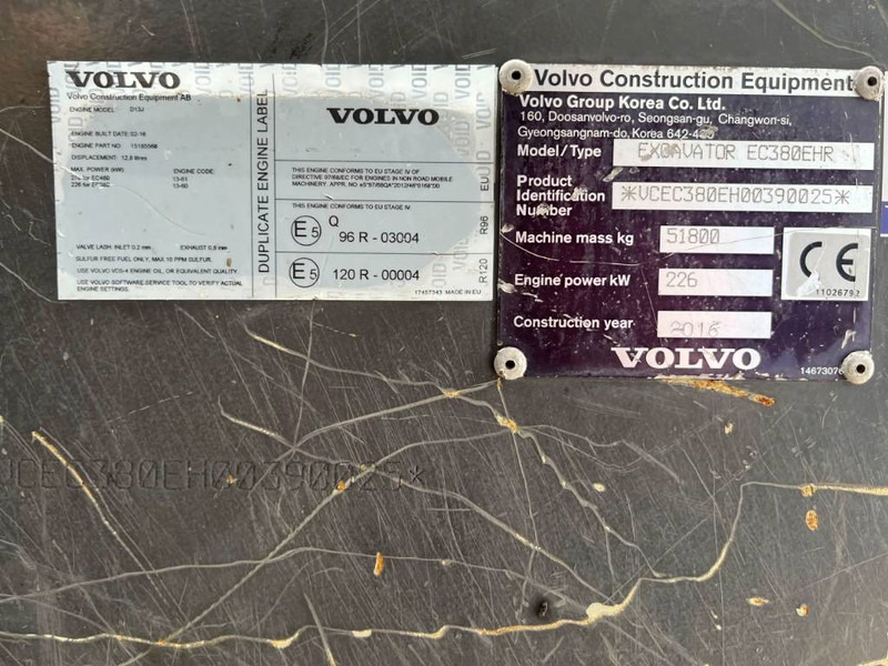Volvo EC380E HR UHD - Telakaivukone: kuva Volvo EC380E HR UHD - Telakaivukone Volvo EC380E HR UHD - Telakaivukone: kuva Volvo EC380E HR UHD - Telakaivukone