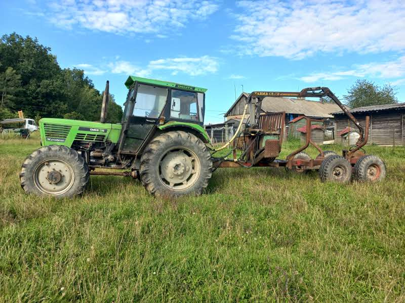 Deutz 6806 + Farma T6 - Traktori, Metsäperävaunu: kuva Deutz 6806 + Farma T6 - Traktori, Metsäperävaunu Deutz 6806 + Farma T6 - Traktori, Metsäperävaunu: kuva Deutz 6806 + Farma T6 - Traktori, Metsäperävaunu