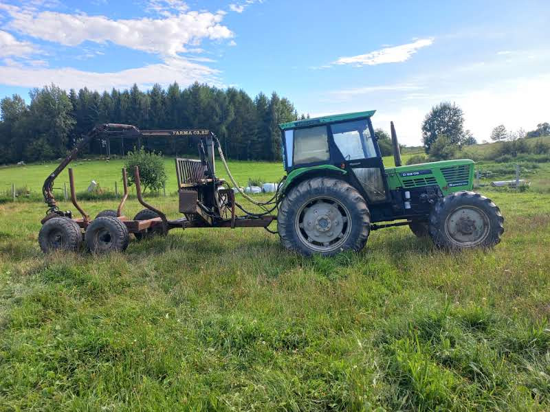 Deutz 6806 + Farma T6 - Traktori, Metsäperävaunu: kuva Deutz 6806 + Farma T6 - Traktori, Metsäperävaunu Deutz 6806 + Farma T6 - Traktori, Metsäperävaunu: kuva Deutz 6806 + Farma T6 - Traktori, Metsäperävaunu