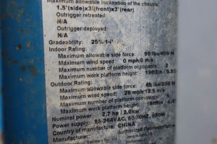 Genie GS1932 E-Drive Several In Stock, 8m Working Height - Saksilava: kuva Genie GS1932 E-Drive Several In Stock, 8m Working Height - Saksilava Genie GS1932 E-Drive Several In Stock, 8m Working Height - Saksilava: kuva Genie GS1932 E-Drive Several In Stock, 8m Working Height - Saksilava