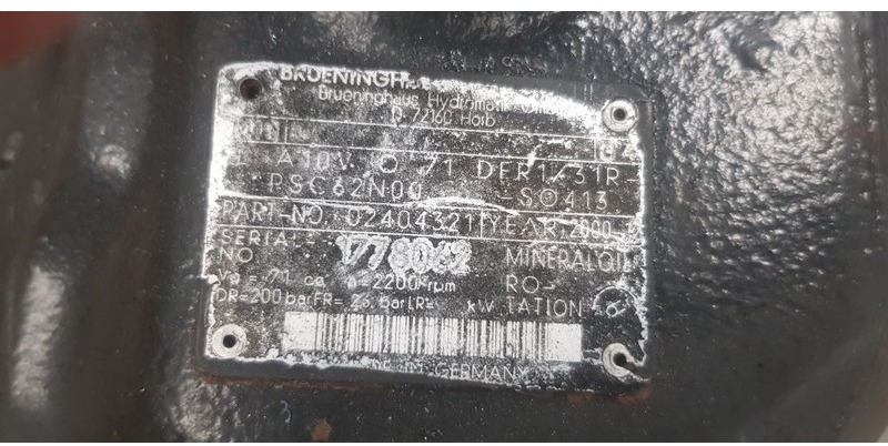 Kalmar A10V O 71 - Hydrauliikka: kuva Kalmar A10V O 71 - Hydrauliikka Kalmar A10V O 71 - Hydrauliikka: kuva Kalmar A10V O 71 - Hydrauliikka