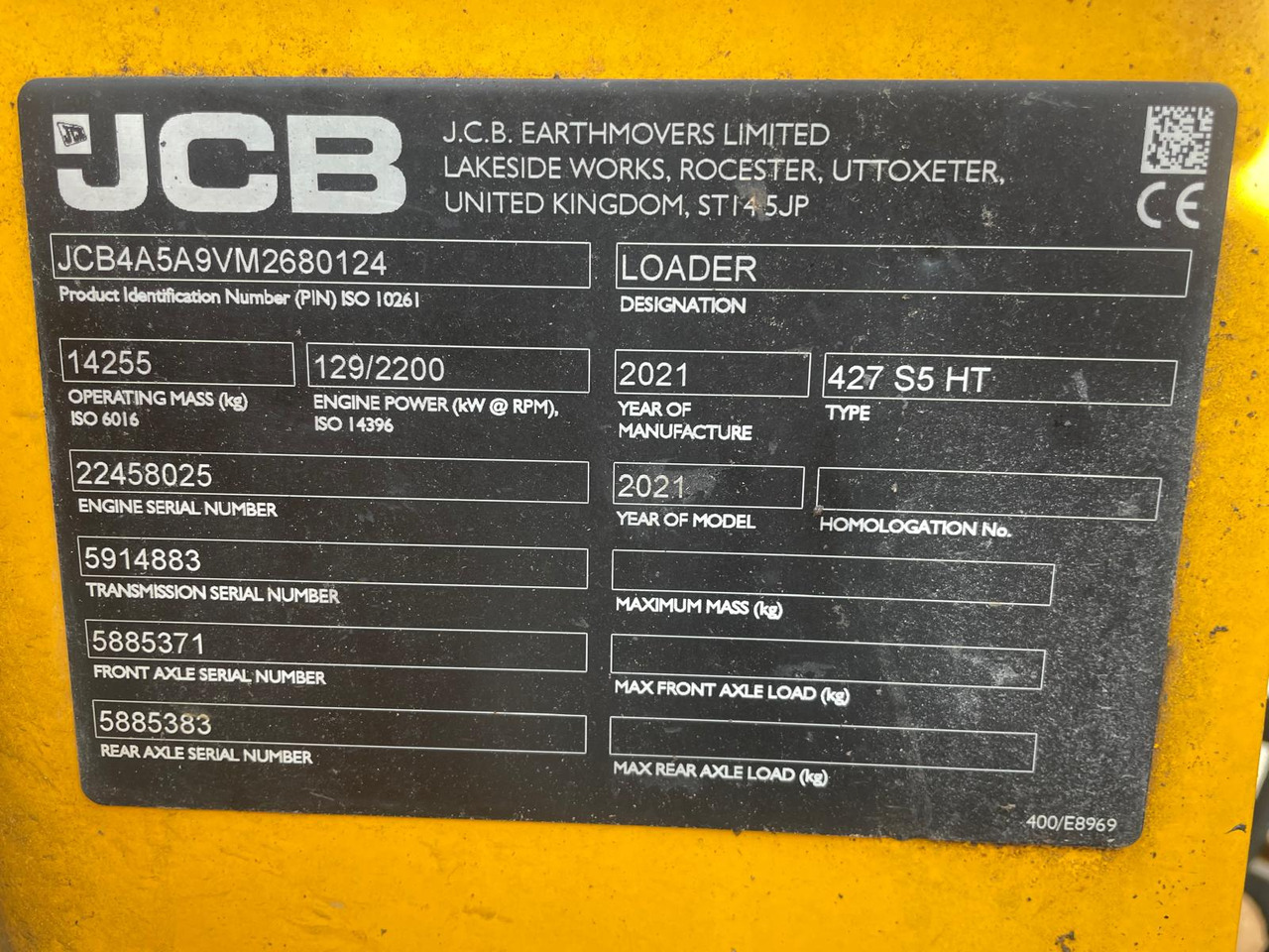 Pyöräkuormaaja JCB 427 HT S5: kuva Pyöräkuormaaja JCB 427 HT S5