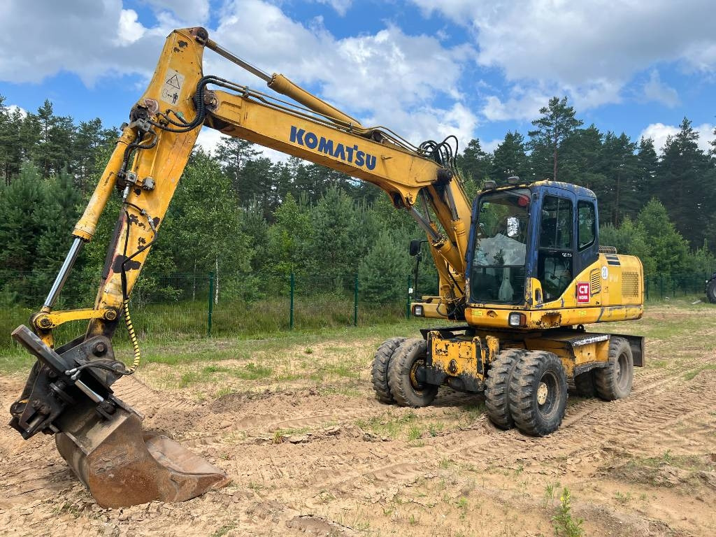 Komatsu PW 160 ES-7K - Pyöräalustainen kaivinkone: kuva Komatsu PW 160 ES-7K - Pyöräalustainen kaivinkone Komatsu PW 160 ES-7K - Pyöräalustainen kaivinkone: kuva Komatsu PW 160 ES-7K - Pyöräalustainen kaivinkone