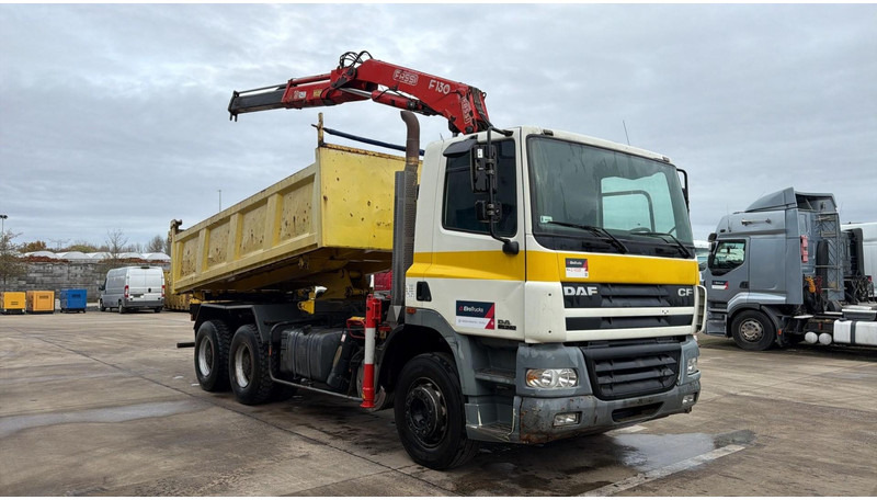 DAF CF 85.340 (EURO 3 / MANUAL GEARBOX / TOP CONDITION / BIG AXLE / STEEL SUSP. / FASSI F130 CRANE) - Kippiauto kuorma-auto, Nosturiauto: kuva DAF CF 85.340 (EURO 3 / MANUAL GEARBOX / TOP CONDITION / BIG AXLE / STEEL SUSP. / FASSI F130 CRANE) - Kippiauto kuorma-auto, Nosturiauto DAF CF 85.340 (EURO 3 / MANUAL GEARBOX / TOP CONDITION / BIG AXLE / STEEL SUSP. / FASSI F130 CRANE) - Kippiauto kuorma-auto, Nosturiauto: kuva DAF CF 85.340 (EURO 3 / MANUAL GEARBOX / TOP CONDITION / BIG AXLE / STEEL SUSP. / FASSI F130 CRANE) - Kippiauto kuorma-auto, Nosturiauto