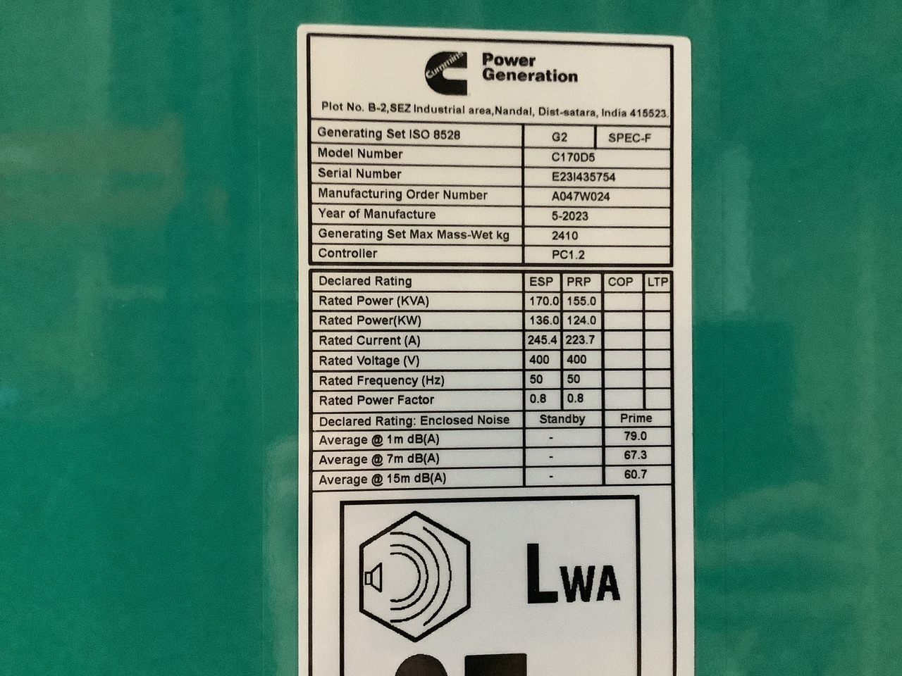 Cummins C170D. 170KVA Generator. Brand new. - Sähkögeneraattori: kuva Cummins C170D. 170KVA Generator. Brand new. - Sähkögeneraattori Cummins C170D. 170KVA Generator. Brand new. - Sähkögeneraattori: kuva Cummins C170D. 170KVA Generator. Brand new. - Sähkögeneraattori