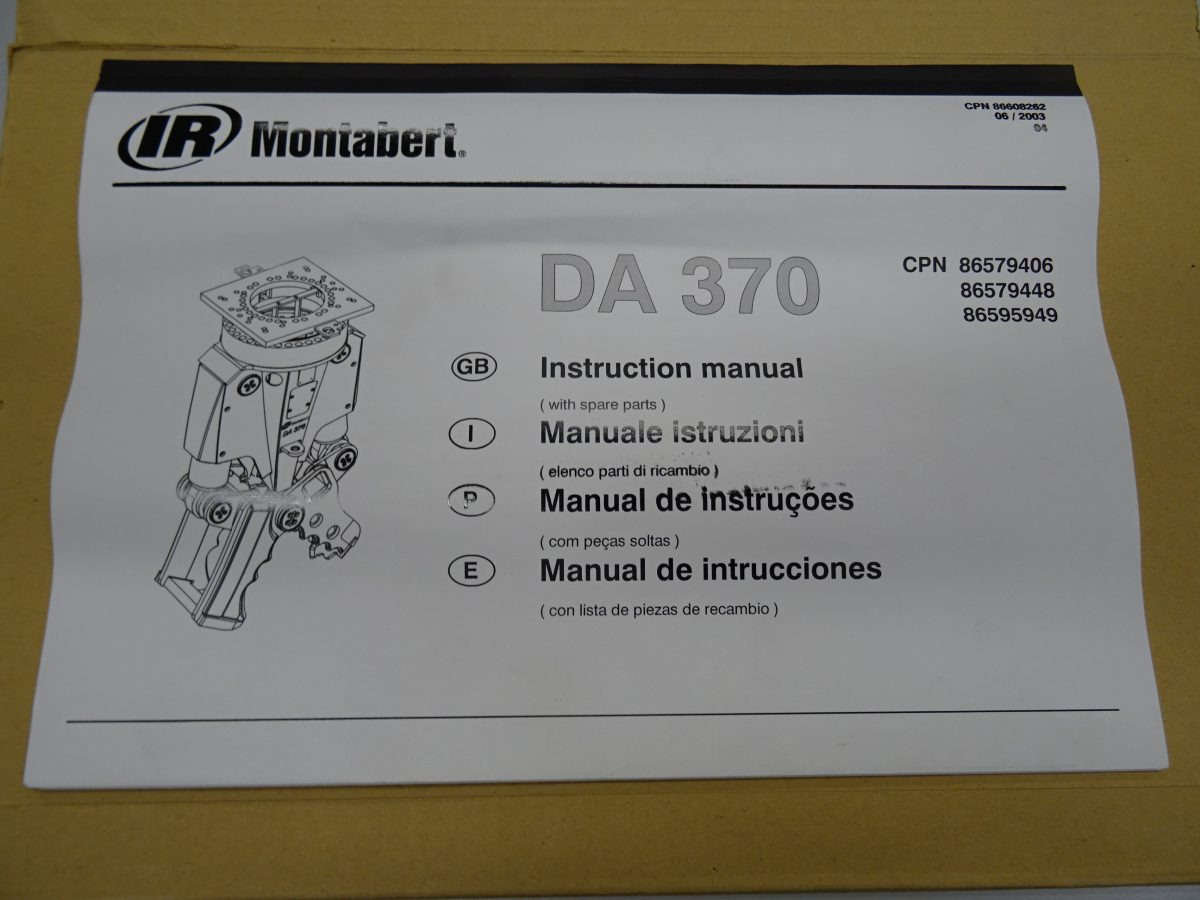 Hydrauliset leikkurit MONTABERT DA370ME: kuva Hydrauliset leikkurit MONTABERT DA370ME