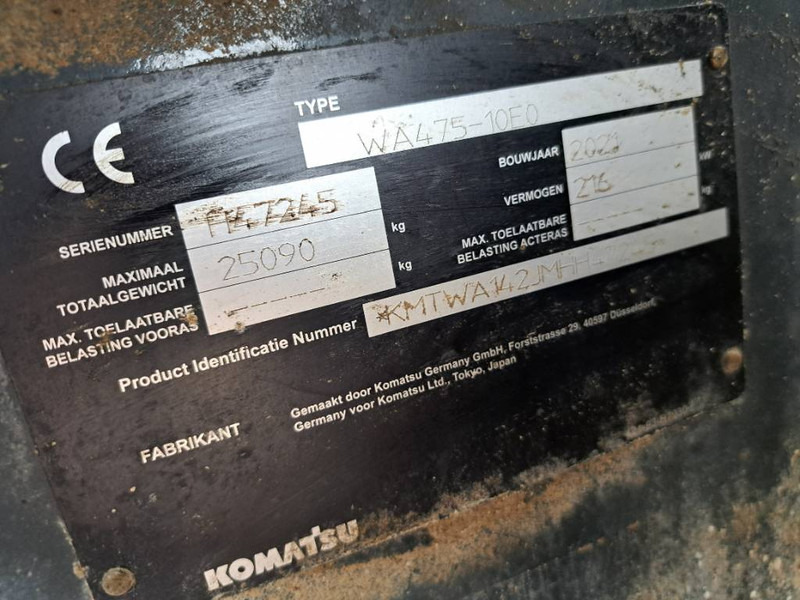 Pyöräkuormaaja Komatsu WA 475-10E0: kuva Pyöräkuormaaja Komatsu WA 475-10E0