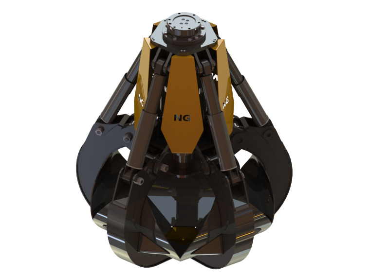 Uusi Kahmari - Kaivuri ORANGE PEEL SCRAP GRAPPLE / POLYP GRABS - NG ATTACHMENTS: kuva Uusi Kahmari - Kaivuri ORANGE PEEL SCRAP GRAPPLE / POLYP GRABS - NG ATTACHMENTS