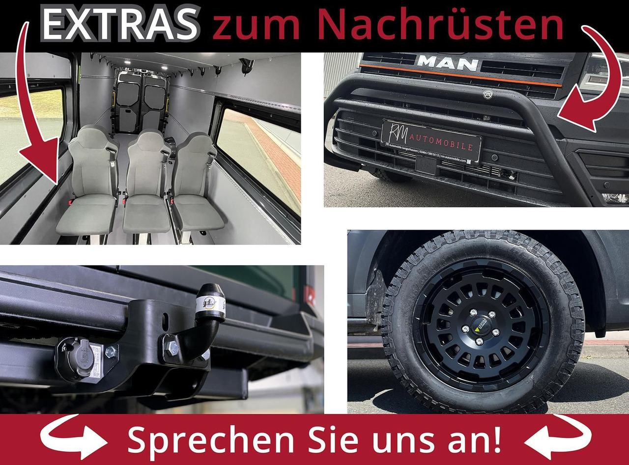 Pakettiauto, Jatko-ohjaamo kevyt kuorma-auto MAN TGE 3.180 L3H3 MIXTO 4x4 AUTOM DIFF AHK ACC NAV: kuva Pakettiauto, Jatko-ohjaamo kevyt kuorma-auto MAN TGE 3.180 L3H3 MIXTO 4x4 AUTOM DIFF AHK ACC NAV
