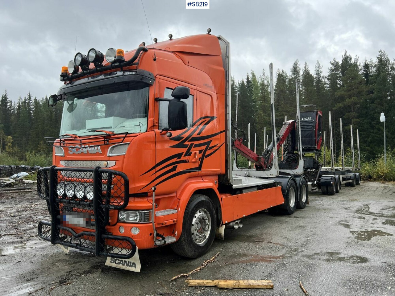 Scania R730 Timber truck with wagon and crane - Puuauto: kuva Scania R730 Timber truck with wagon and crane - Puuauto Scania R730 Timber truck with wagon and crane - Puuauto: kuva Scania R730 Timber truck with wagon and crane - Puuauto