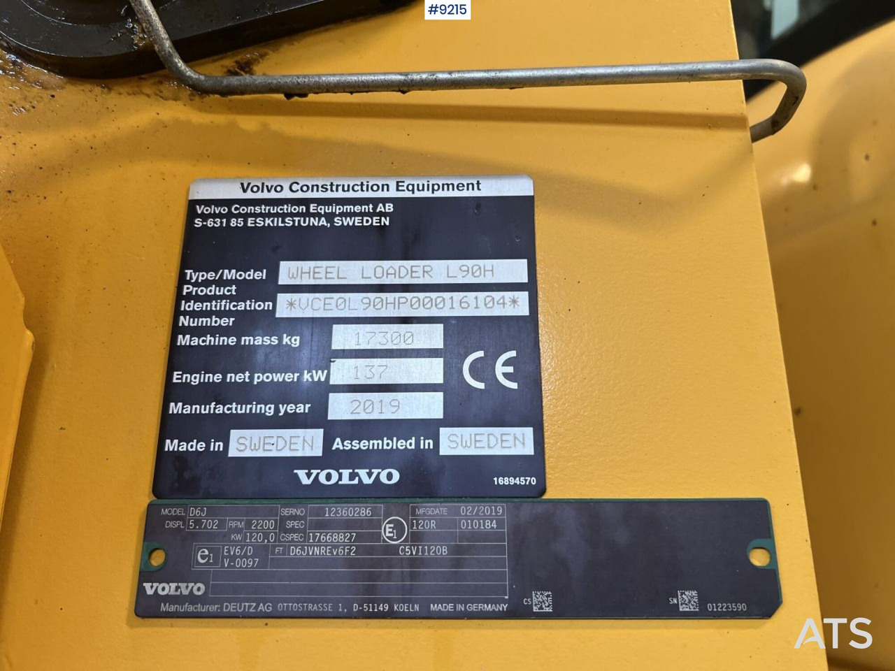 Pyöräkuormaaja Volvo L 90 H Wheel loader (VIDEO): kuva Pyöräkuormaaja Volvo L 90 H Wheel loader (VIDEO)