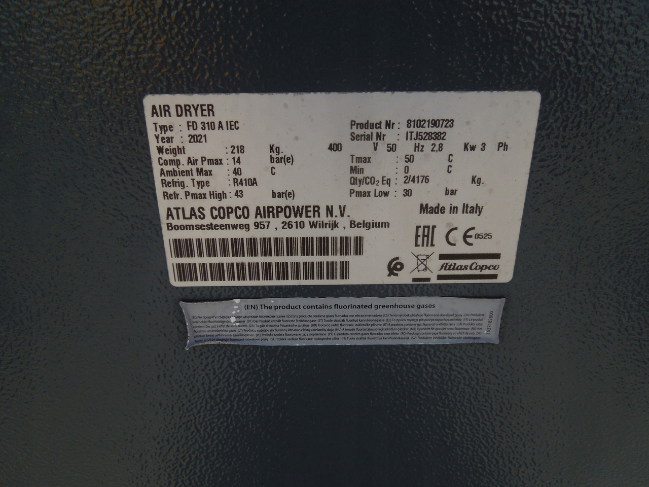 ATLAS COPCO FD310 - Ilmakompressori: kuva ATLAS COPCO FD310 - Ilmakompressori ATLAS COPCO FD310 - Ilmakompressori: kuva ATLAS COPCO FD310 - Ilmakompressori
