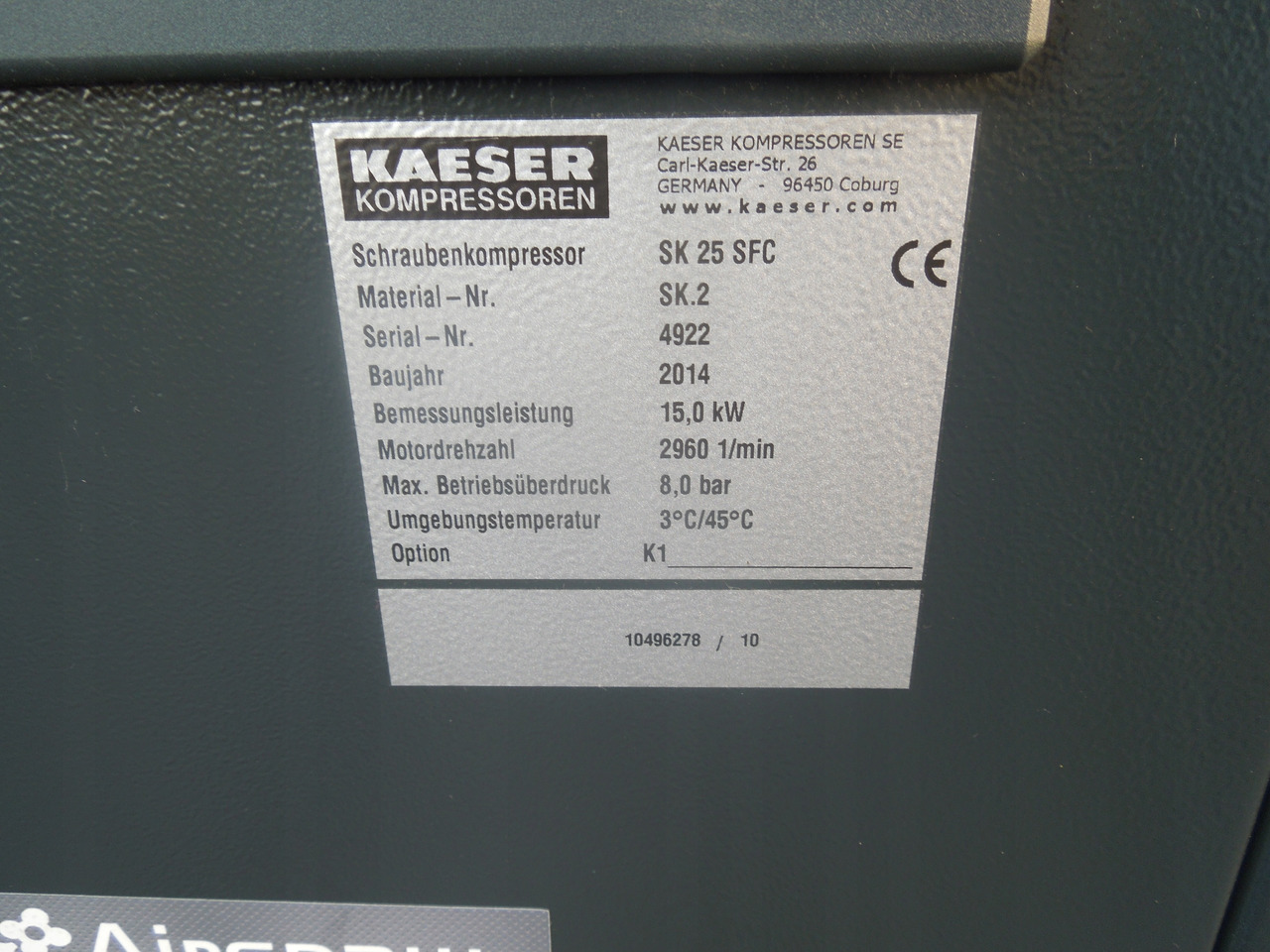 KAESER SK25 SFC - Ilmakompressori: kuva KAESER SK25 SFC - Ilmakompressori KAESER SK25 SFC - Ilmakompressori: kuva KAESER SK25 SFC - Ilmakompressori