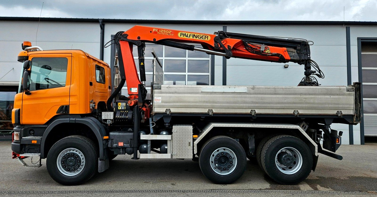 Scania P114 380 6x4-4 Palfinger PK12502 Kran Funk - Kippiauto kuorma-auto, Nosturiauto: kuva Scania P114 380 6x4-4 Palfinger PK12502 Kran Funk - Kippiauto kuorma-auto, Nosturiauto Scania P114 380 6x4-4 Palfinger PK12502 Kran Funk - Kippiauto kuorma-auto, Nosturiauto: kuva Scania P114 380 6x4-4 Palfinger PK12502 Kran Funk - Kippiauto kuorma-auto, Nosturiauto
