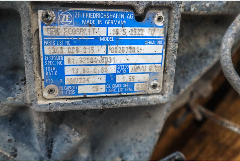 ZF 16S25220OD+NMV221 81.32004-6031 - Vaihdelaatikko - Kuorma-auto: kuva ZF 16S25220OD+NMV221 81.32004-6031 - Vaihdelaatikko - Kuorma-auto ZF 16S25220OD+NMV221 81.32004-6031 - Vaihdelaatikko - Kuorma-auto: kuva ZF 16S25220OD+NMV221 81.32004-6031 - Vaihdelaatikko - Kuorma-auto