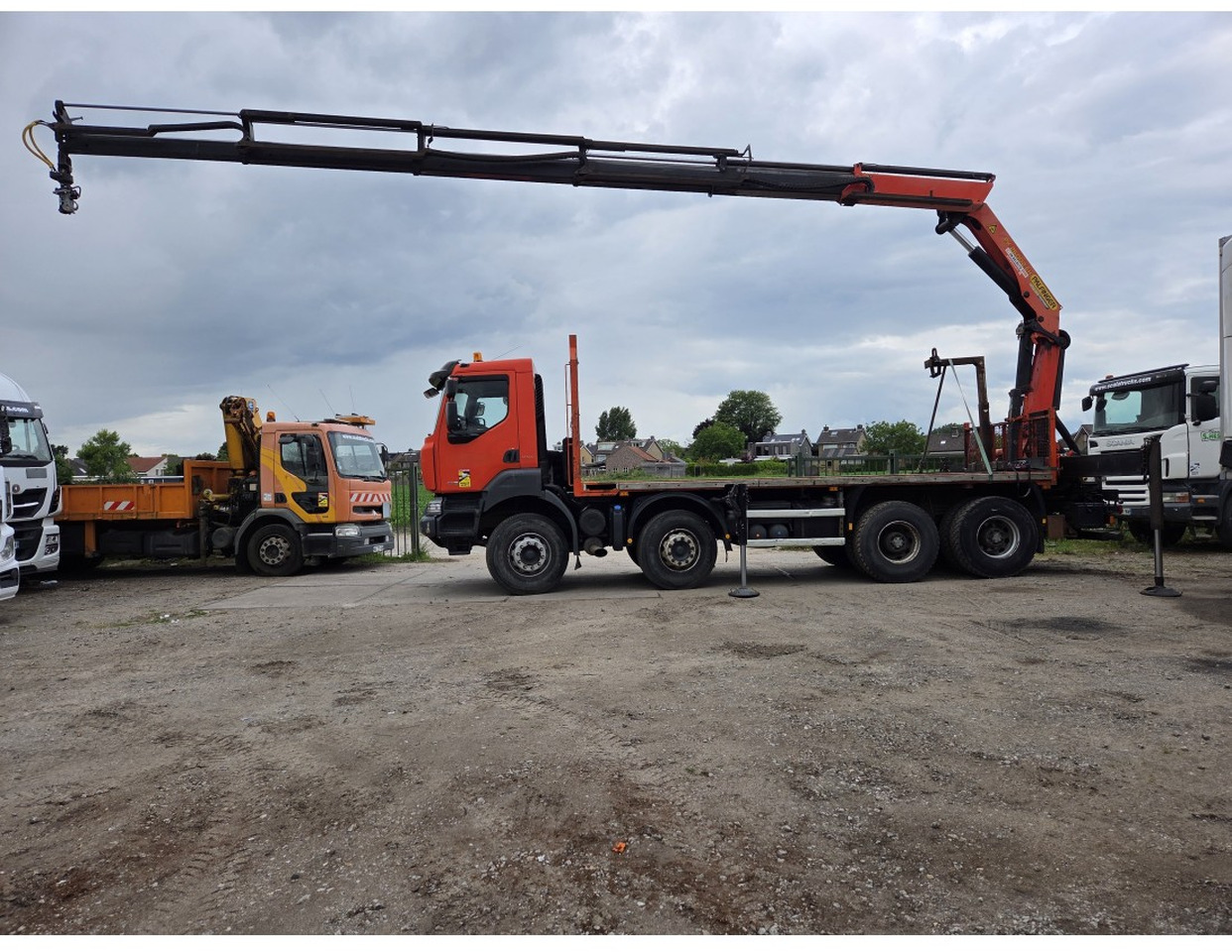 Renault Kerax 430 8X4 Flatbed Crane Palfinger PK26002EH 26 ton 5 Extensions *Retarder - Lava-kuorma-auto, Nosturiauto: kuva Renault Kerax 430 8X4 Flatbed Crane Palfinger PK26002EH 26 ton 5 Extensions *Retarder - Lava-kuorma-auto, Nosturiauto Renault Kerax 430 8X4 Flatbed Crane Palfinger PK26002EH 26 ton 5 Extensions *Retarder - Lava-kuorma-auto, Nosturiauto: kuva Renault Kerax 430 8X4 Flatbed Crane Palfinger PK26002EH 26 ton 5 Extensions *Retarder - Lava-kuorma-auto, Nosturiauto