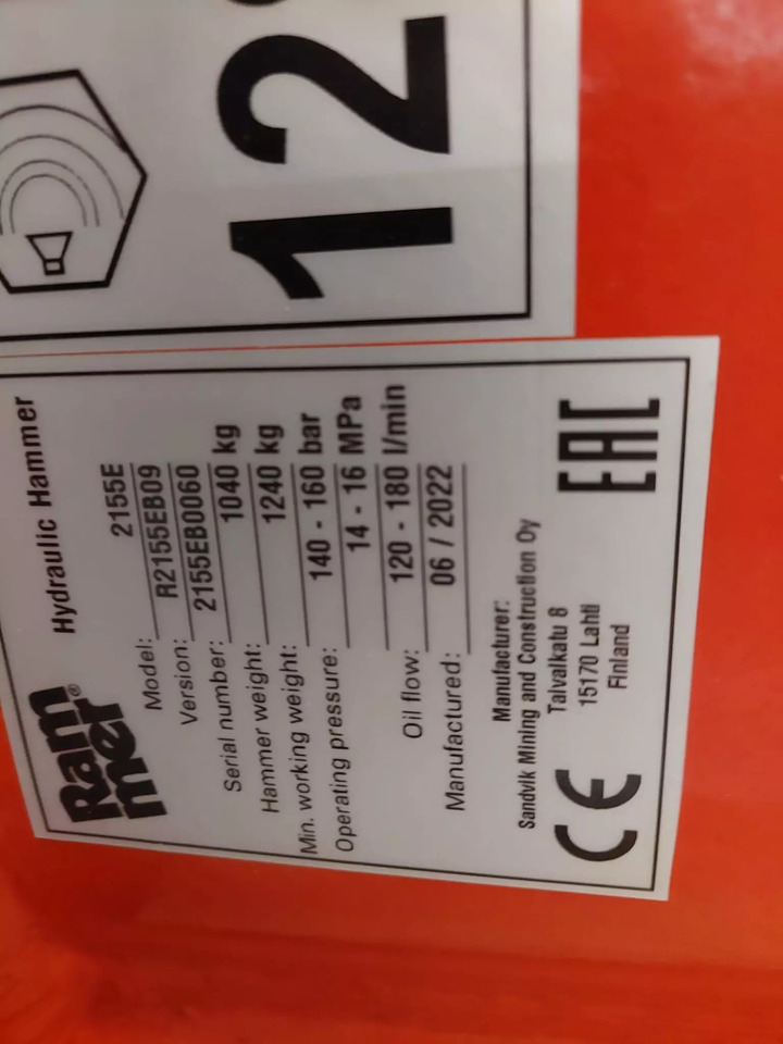 2022 Rammer 2155E - Iskuvasara: kuva 2022 Rammer 2155E - Iskuvasara 2022 Rammer 2155E - Iskuvasara: kuva 2022 Rammer 2155E - Iskuvasara