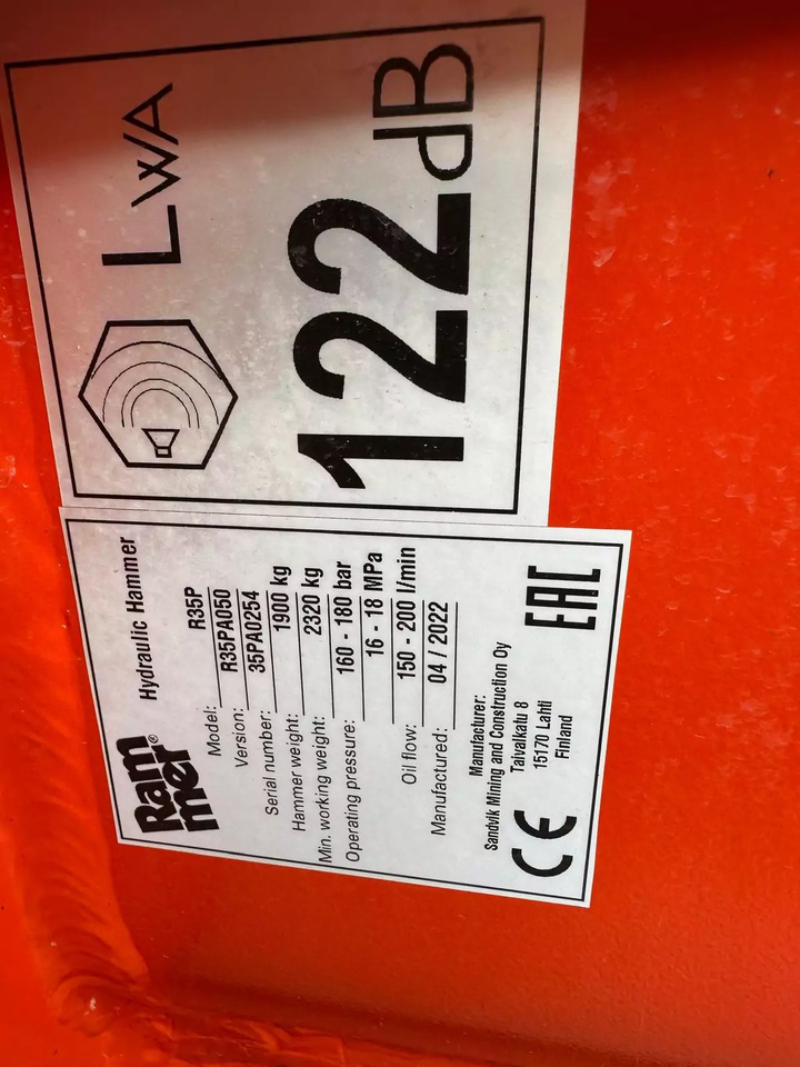 2022 Rammer R35P - Iskuvasara: kuva 2022 Rammer R35P - Iskuvasara 2022 Rammer R35P - Iskuvasara: kuva 2022 Rammer R35P - Iskuvasara