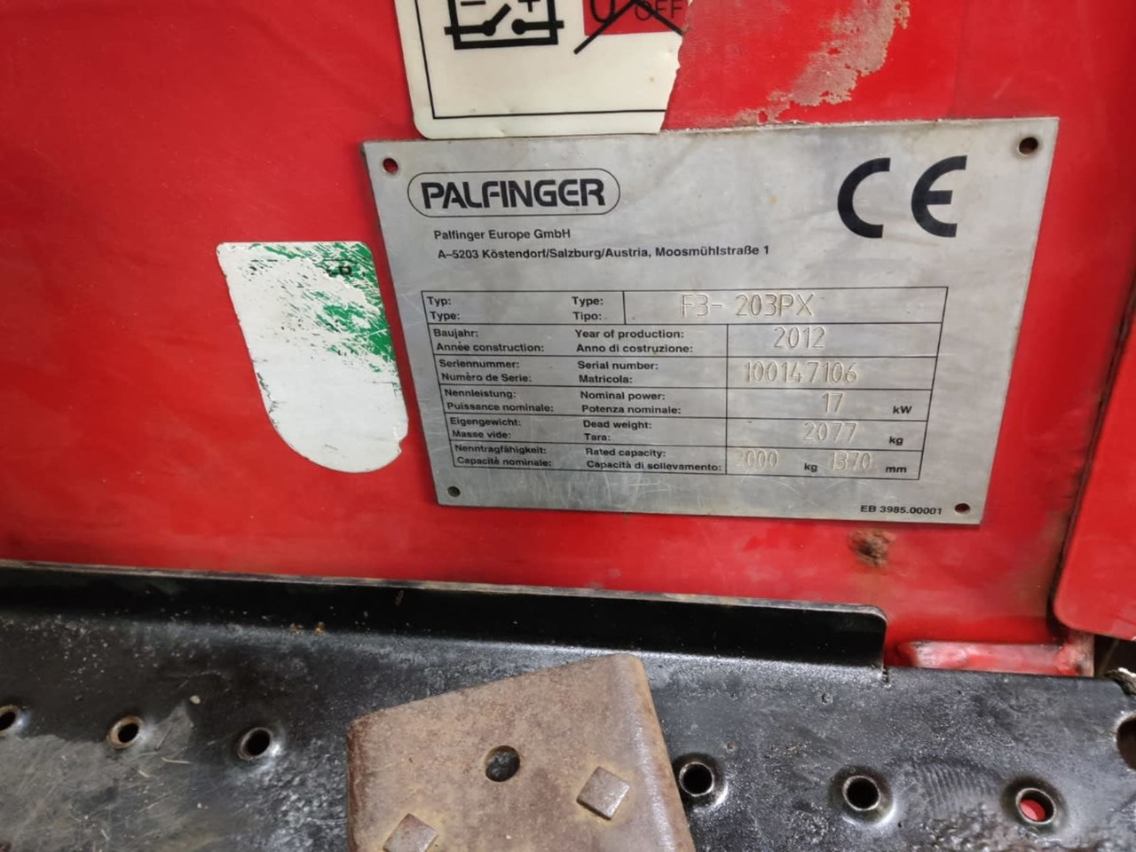 Palfinger F3-203PX - Dieseltrukki: kuva Palfinger F3-203PX - Dieseltrukki Palfinger F3-203PX - Dieseltrukki: kuva Palfinger F3-203PX - Dieseltrukki