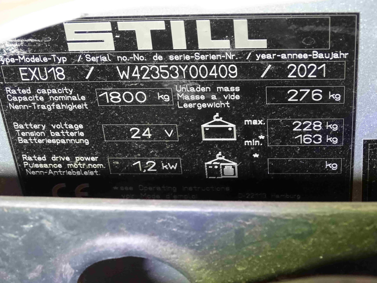 STILL EXU18 - Haarukkavaunu: kuva STILL EXU18 - Haarukkavaunu STILL EXU18 - Haarukkavaunu: kuva STILL EXU18 - Haarukkavaunu