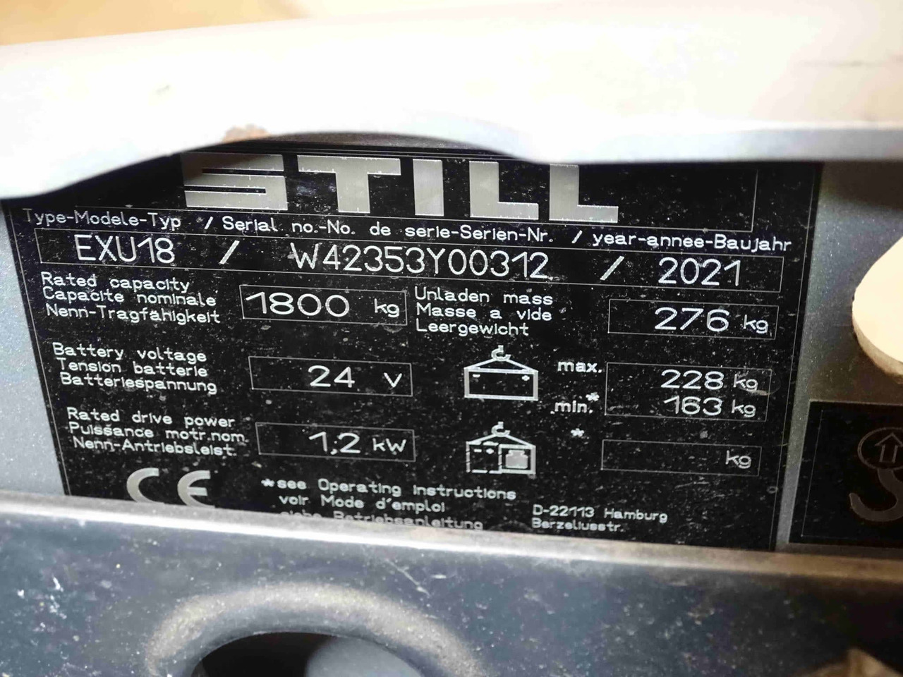 STILL EXU18 - Haarukkavaunu: kuva STILL EXU18 - Haarukkavaunu STILL EXU18 - Haarukkavaunu: kuva STILL EXU18 - Haarukkavaunu