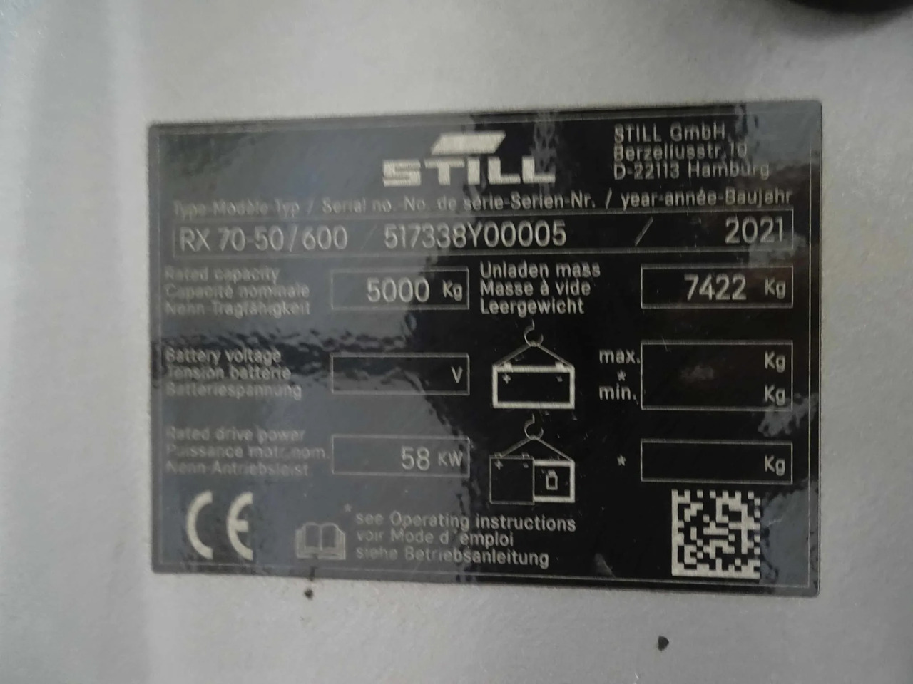 STILL RX70-50T/600 - Dieseltrukki: kuva STILL RX70-50T/600 - Dieseltrukki STILL RX70-50T/600 - Dieseltrukki: kuva STILL RX70-50T/600 - Dieseltrukki