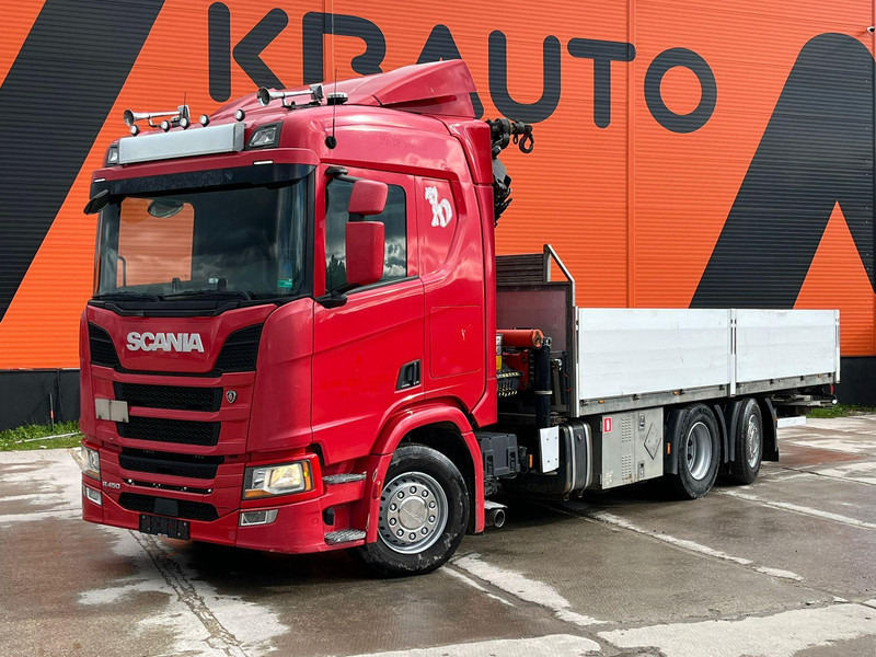 Scania R 450 6x2*4 PK 26002 / PLATFORM L=6482 mm - Lava-kuorma-auto, Nosturiauto: kuva Scania R 450 6x2*4 PK 26002 / PLATFORM L=6482 mm - Lava-kuorma-auto, Nosturiauto Scania R 450 6x2*4 PK 26002 / PLATFORM L=6482 mm - Lava-kuorma-auto, Nosturiauto: kuva Scania R 450 6x2*4 PK 26002 / PLATFORM L=6482 mm - Lava-kuorma-auto, Nosturiauto