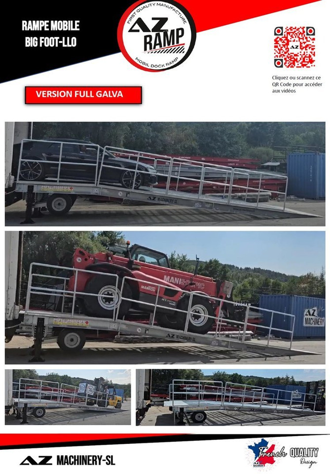 Large Mobile dock ramp, uncouplable AZ RAMP - KING VERSION, BIG FOOT L20 T-INOX - Lastausramppi: kuva Large Mobile dock ramp, uncouplable AZ RAMP - KING VERSION, BIG FOOT L20 T-INOX - Lastausramppi Large Mobile dock ramp, uncouplable AZ RAMP - KING VERSION, BIG FOOT L20 T-INOX - Lastausramppi: kuva Large Mobile dock ramp, uncouplable AZ RAMP - KING VERSION, BIG FOOT L20 T-INOX - Lastausramppi