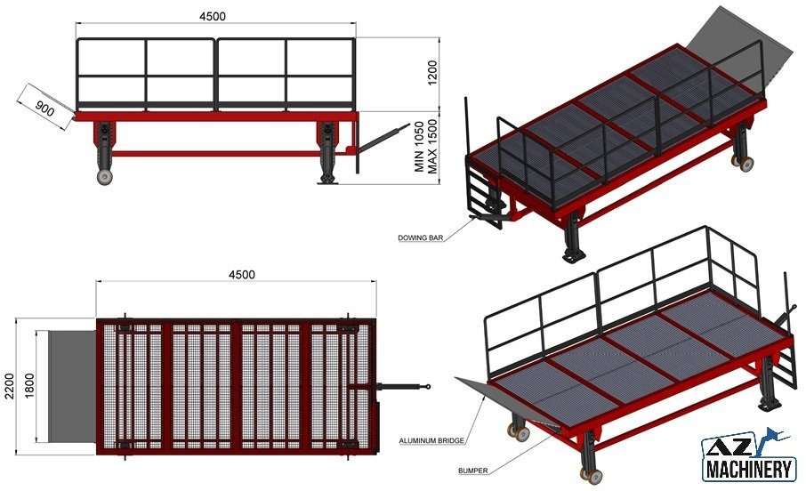 Mobil Loading Table AZ RAMP-SIMPLY 90 -6 T Capacity - Lastausramppi: kuva Mobil Loading Table AZ RAMP-SIMPLY 90 -6 T Capacity - Lastausramppi Mobil Loading Table AZ RAMP-SIMPLY 90 -6 T Capacity - Lastausramppi: kuva Mobil Loading Table AZ RAMP-SIMPLY 90 -6 T Capacity - Lastausramppi