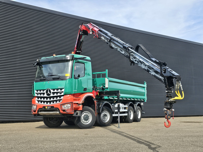 Mercedes-Benz AROCS 4145 / 8X6 / TIPPER + HMF CRANE - Kippiauto kuorma-auto, Nosturiauto: kuva Mercedes-Benz AROCS 4145 / 8X6 / TIPPER + HMF CRANE - Kippiauto kuorma-auto, Nosturiauto Mercedes-Benz AROCS 4145 / 8X6 / TIPPER + HMF CRANE - Kippiauto kuorma-auto, Nosturiauto: kuva Mercedes-Benz AROCS 4145 / 8X6 / TIPPER + HMF CRANE - Kippiauto kuorma-auto, Nosturiauto